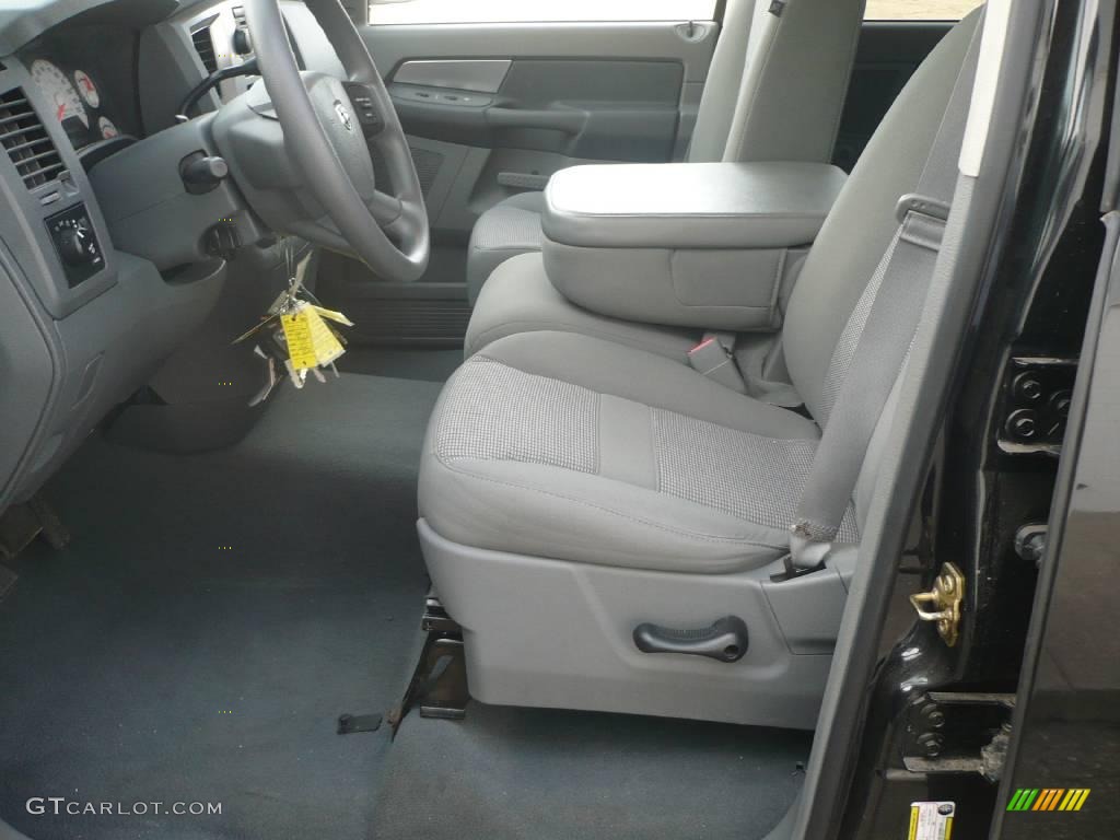 2007 Ram 1500 Big Horn Edition Quad Cab 4x4 - Brilliant Black Crystal Pearl / Medium Slate Gray photo #6