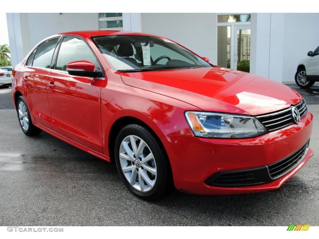 Tornado Red 2013 Volkswagen Jetta SE Sedan Exterior Photo #107458549