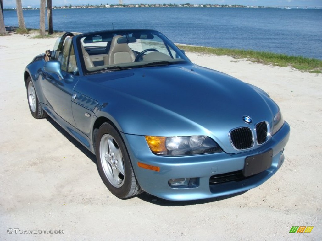 1999 Z3 2.3 Roadster - Atlanta Blue Metallic / Beige photo #1