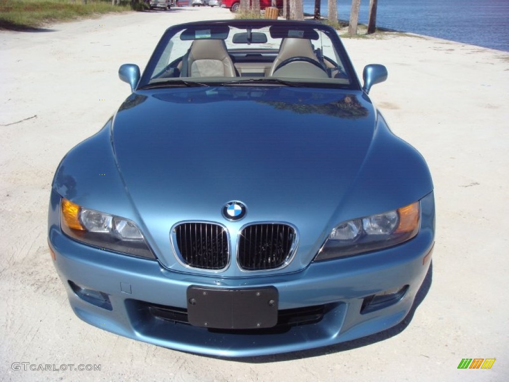 1999 Z3 2.3 Roadster - Atlanta Blue Metallic / Beige photo #2