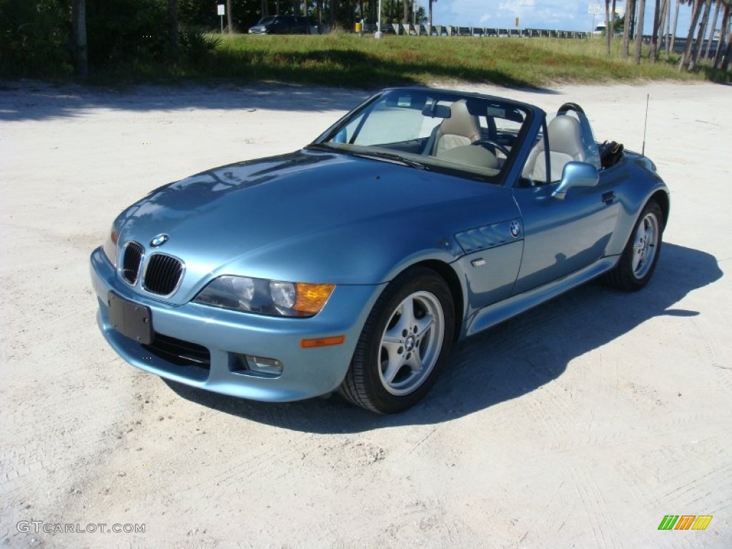 1999 Z3 2.3 Roadster - Atlanta Blue Metallic / Beige photo #3
