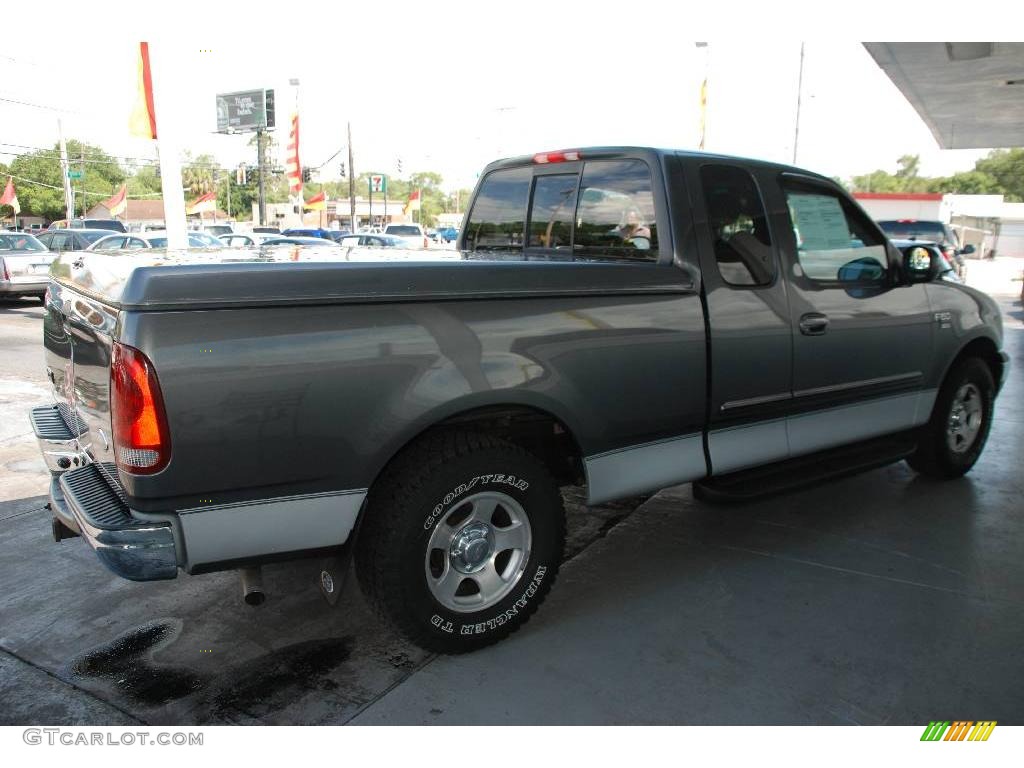 2002 F150 XLT SuperCab - Dark Shadow Grey Metallic / Dark Graphite photo #8