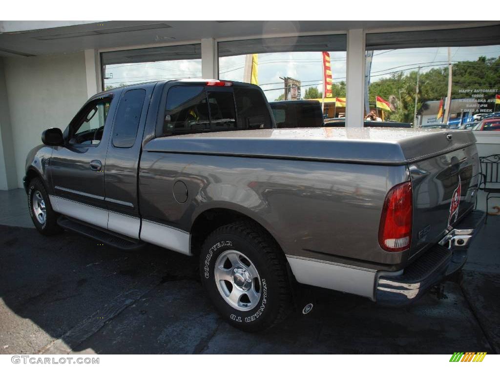 2002 F150 XLT SuperCab - Dark Shadow Grey Metallic / Dark Graphite photo #9