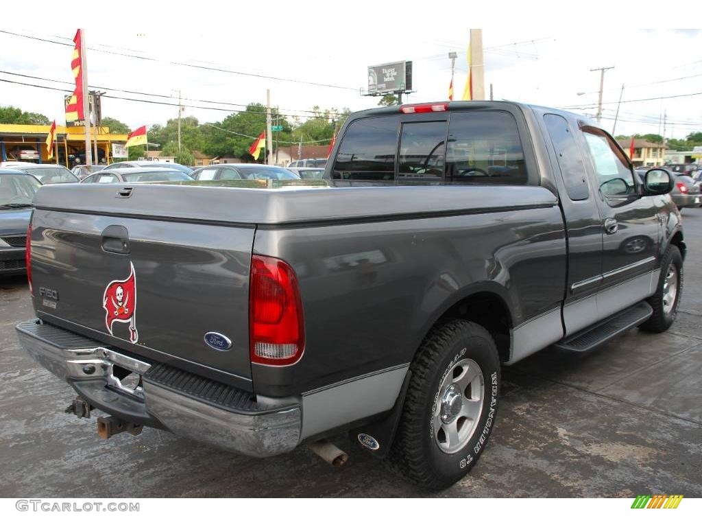 2002 F150 XLT SuperCab - Dark Shadow Grey Metallic / Dark Graphite photo #11