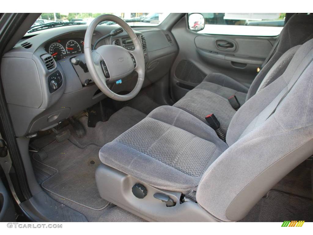 2002 F150 XLT SuperCab - Dark Shadow Grey Metallic / Dark Graphite photo #19