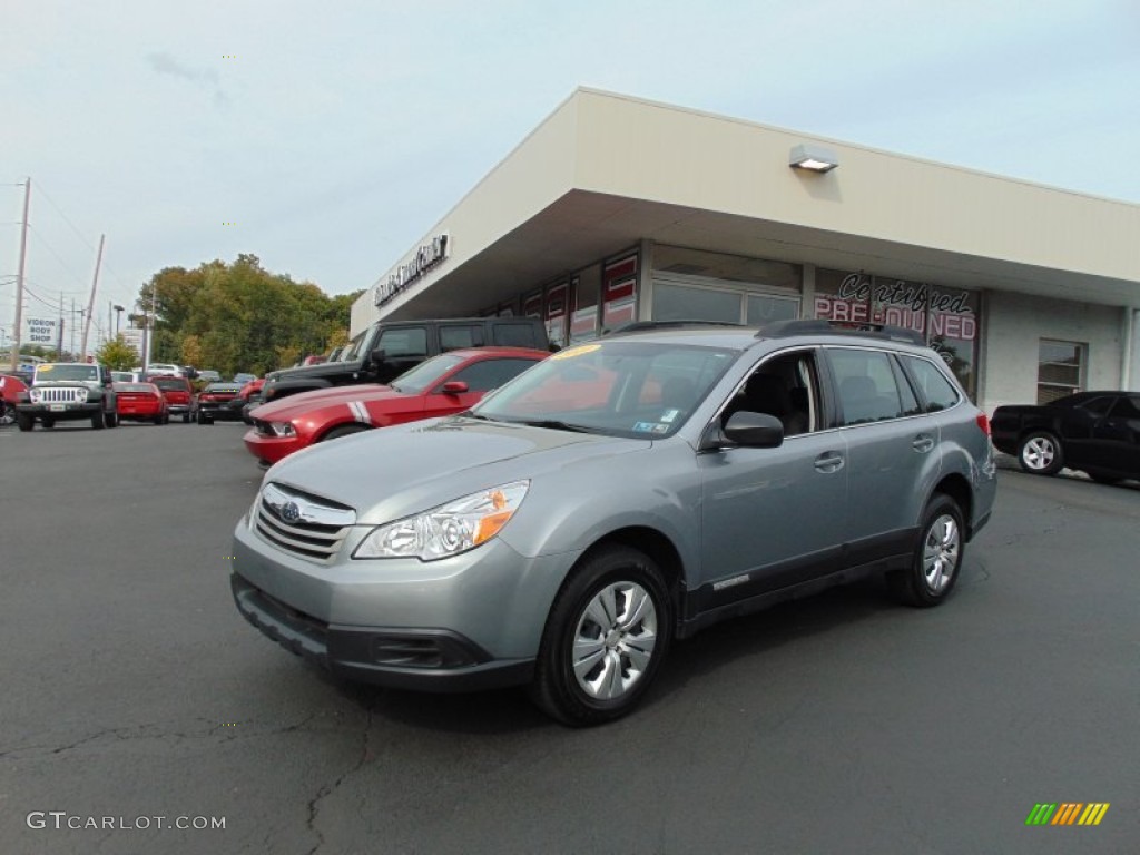 2011 Outback 2.5i Wagon - Steel Silver Metallic / Off Black photo #7