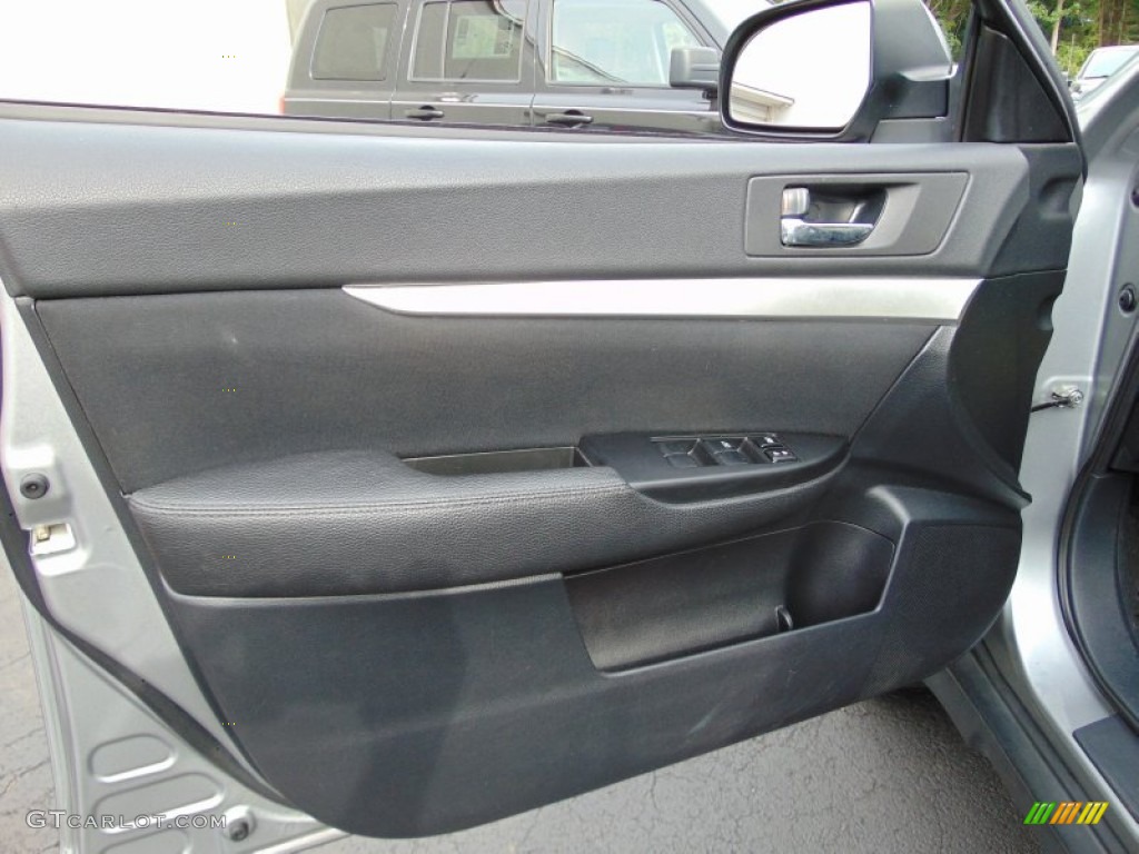 2011 Subaru Outback 2.5i Wagon Off Black Door Panel Photo #107464628