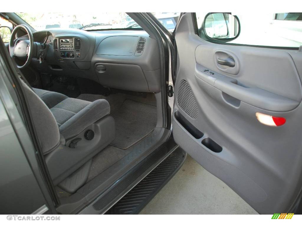2002 F150 XLT SuperCab - Dark Shadow Grey Metallic / Dark Graphite photo #24