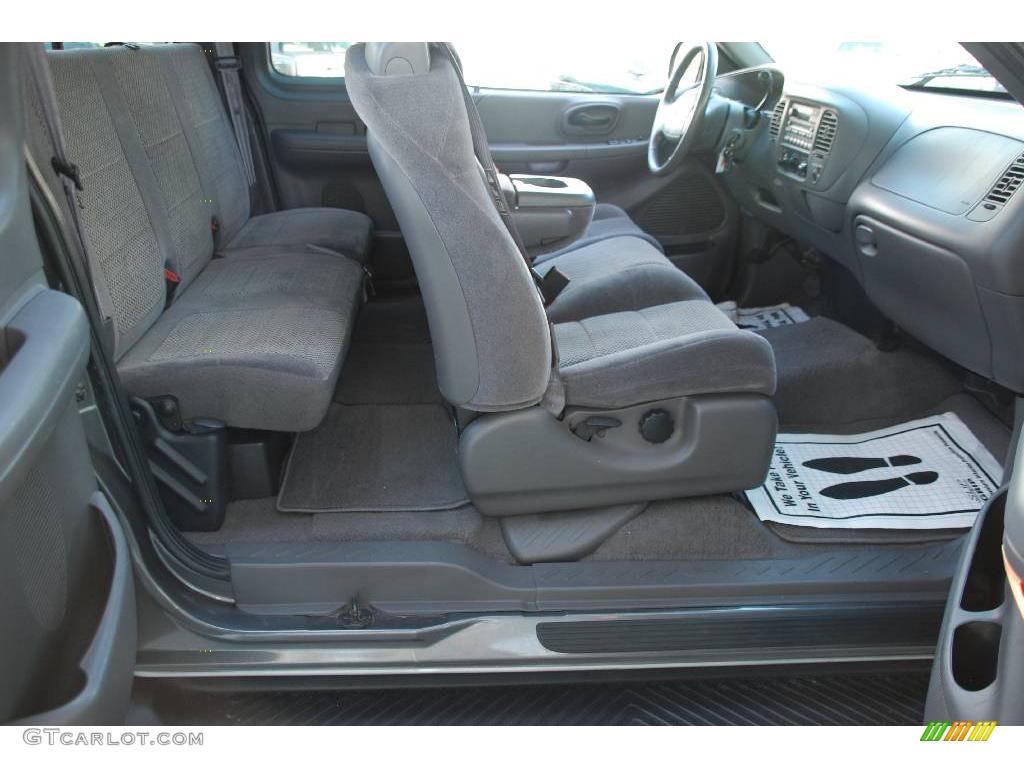 2002 F150 XLT SuperCab - Dark Shadow Grey Metallic / Dark Graphite photo #26