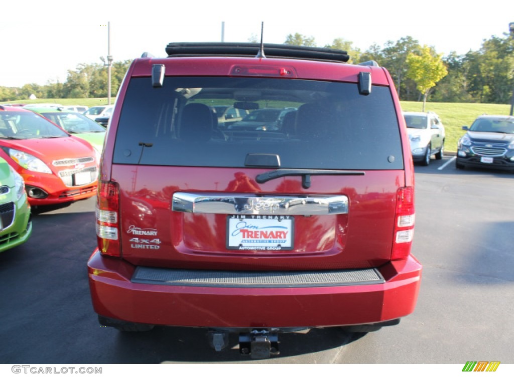 2012 Liberty Jet 4x4 - Deep Cherry Red Crystal Pearl / Dark Slate Gray photo #6