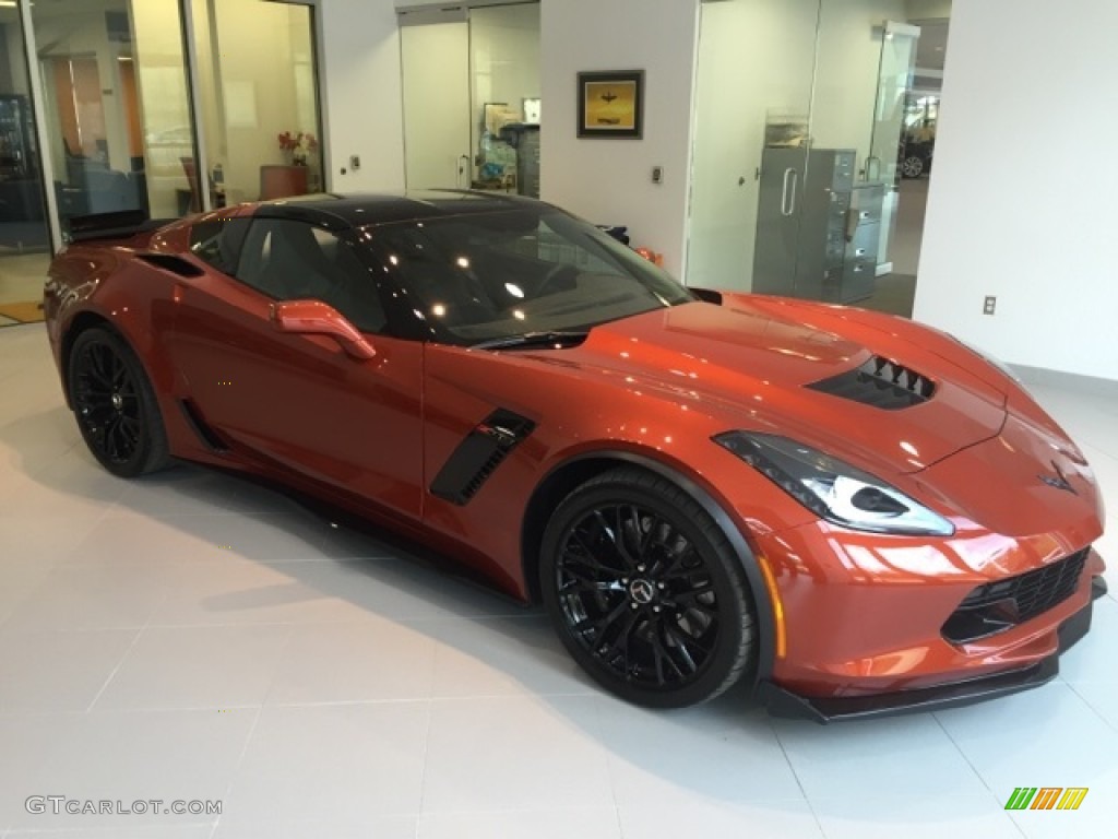 2015 Corvette Z06 Coupe - Daytona Sunrise Orange Metallic / Jet Black photo #1