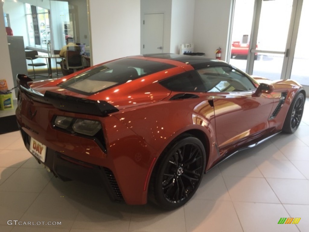 2015 Corvette Z06 Coupe - Daytona Sunrise Orange Metallic / Jet Black photo #8