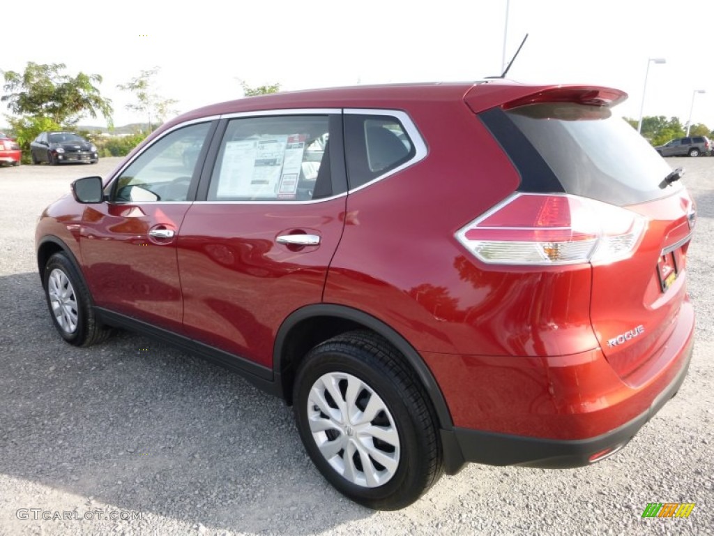 2015 Rogue S AWD - Cayenne Red / Charcoal photo #8