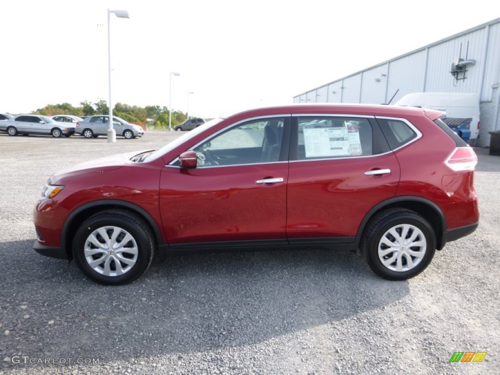 2015 Rogue S AWD - Cayenne Red / Charcoal photo #9