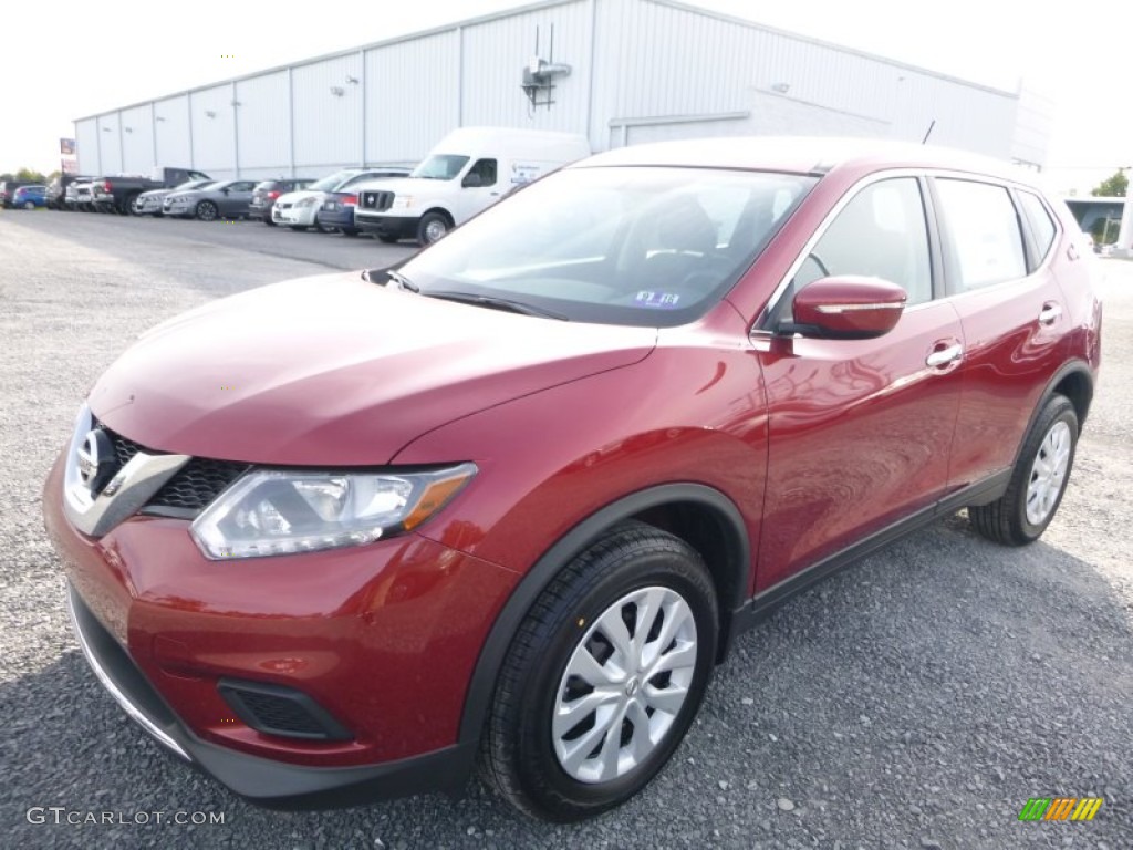 2015 Rogue S AWD - Cayenne Red / Charcoal photo #10