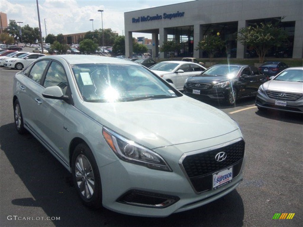 2016 Sonata Hybrid SE - Seaport Mist / Beige photo #1