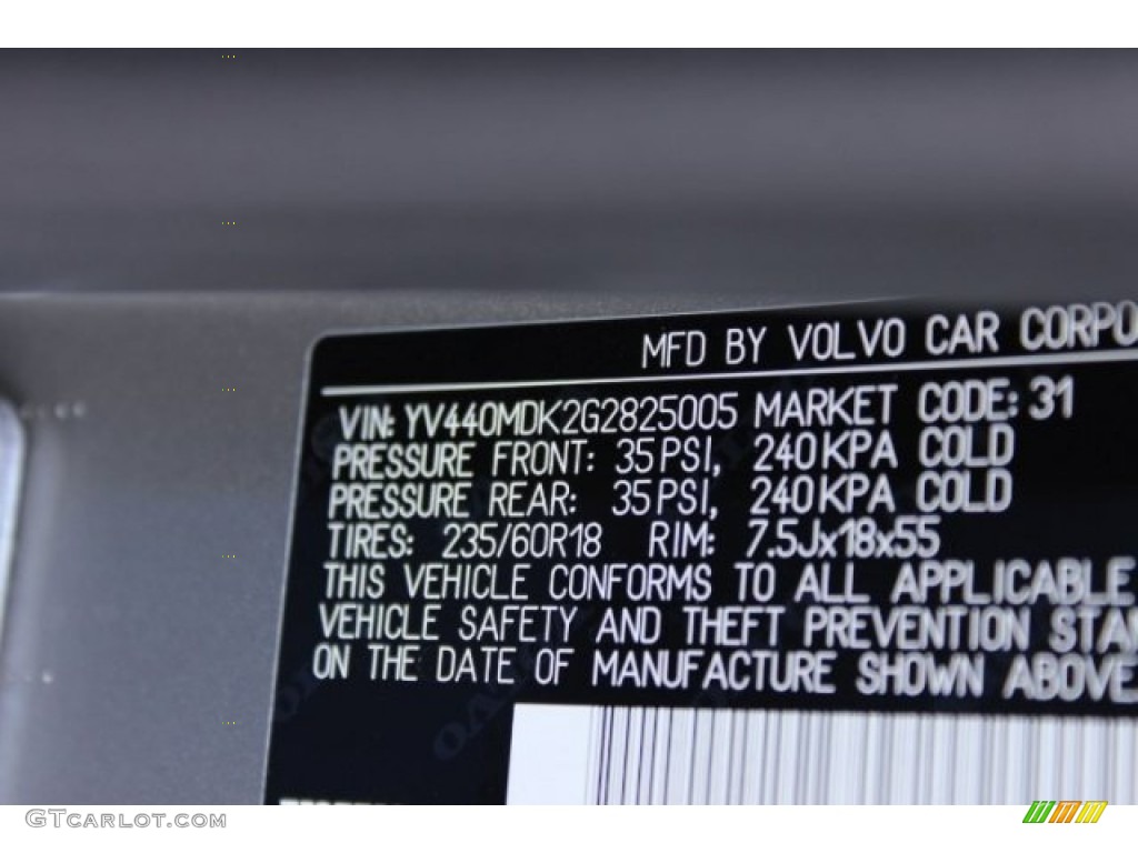 2016 XC60 T5 Drive-E - Seashell Metallic / Off-Black photo #40