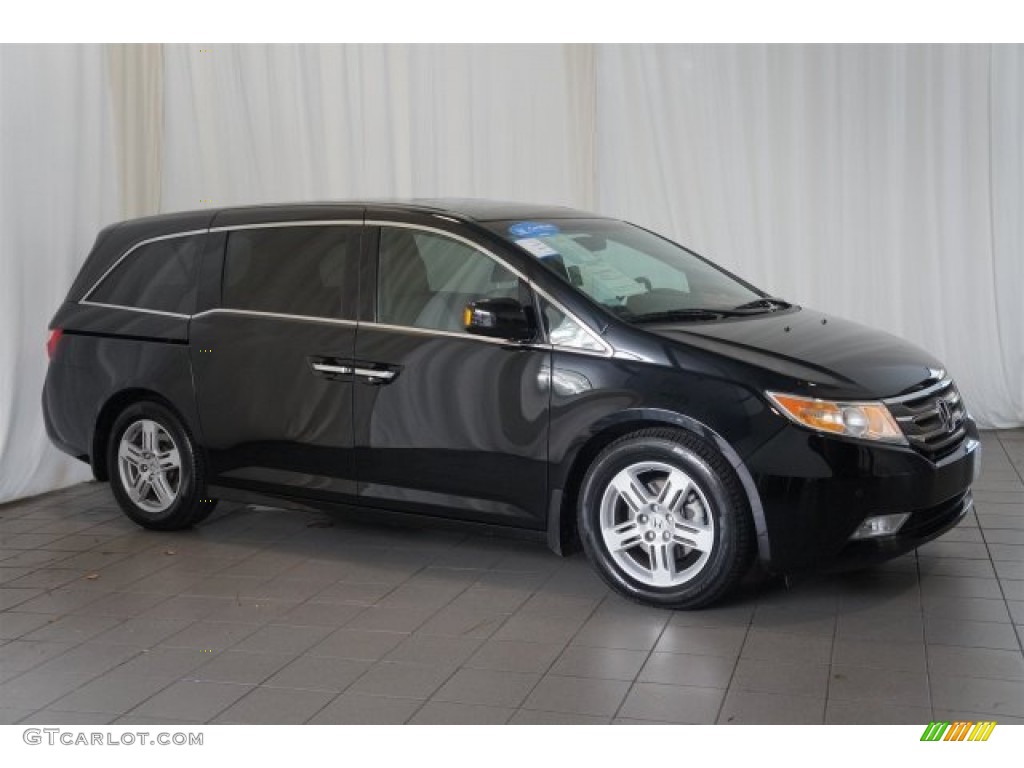 2013 Odyssey Touring - Crystal Black Pearl / Gray photo #5