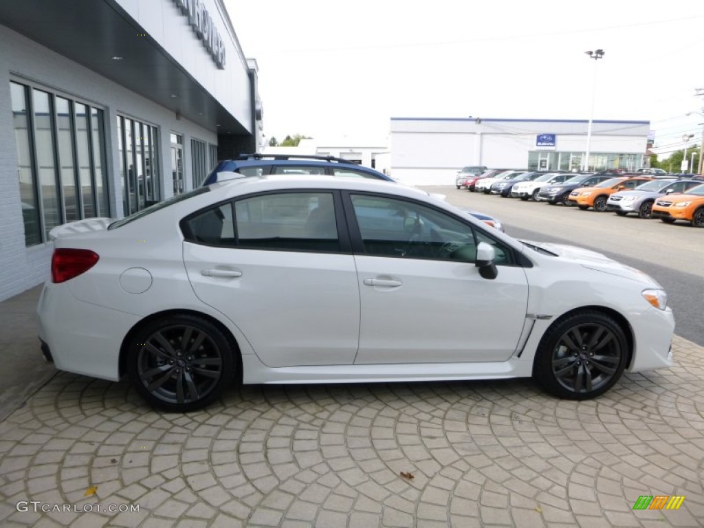 2016 WRX Premium - Crystal White Pearl / Carbon Black photo #7