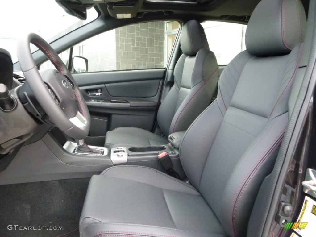 Carbon Black Interior 2016 Subaru WRX Limited Photo #107472182