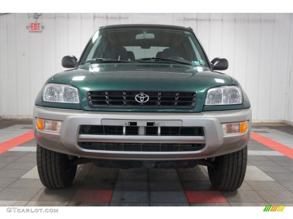 2000 RAV4 4WD - Deep Jewel Green / Gray photo #4