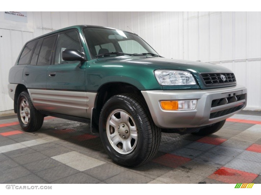 2000 RAV4 4WD - Deep Jewel Green / Gray photo #5