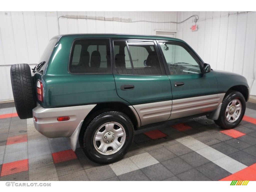 2000 RAV4 4WD - Deep Jewel Green / Gray photo #7