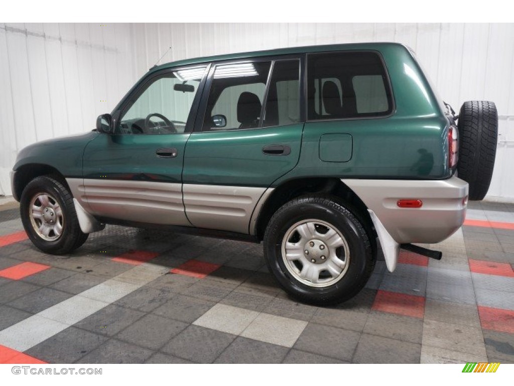2000 RAV4 4WD - Deep Jewel Green / Gray photo #11