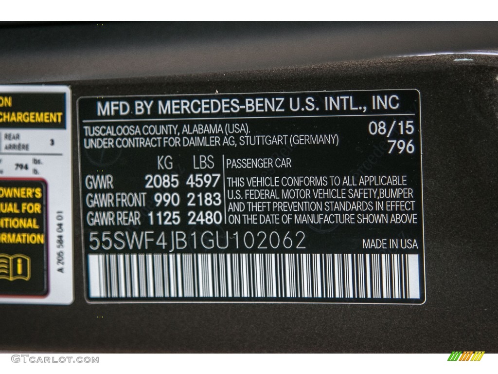2016 C Color Code 796 for Dakota Brown Metallic Photo #107473373