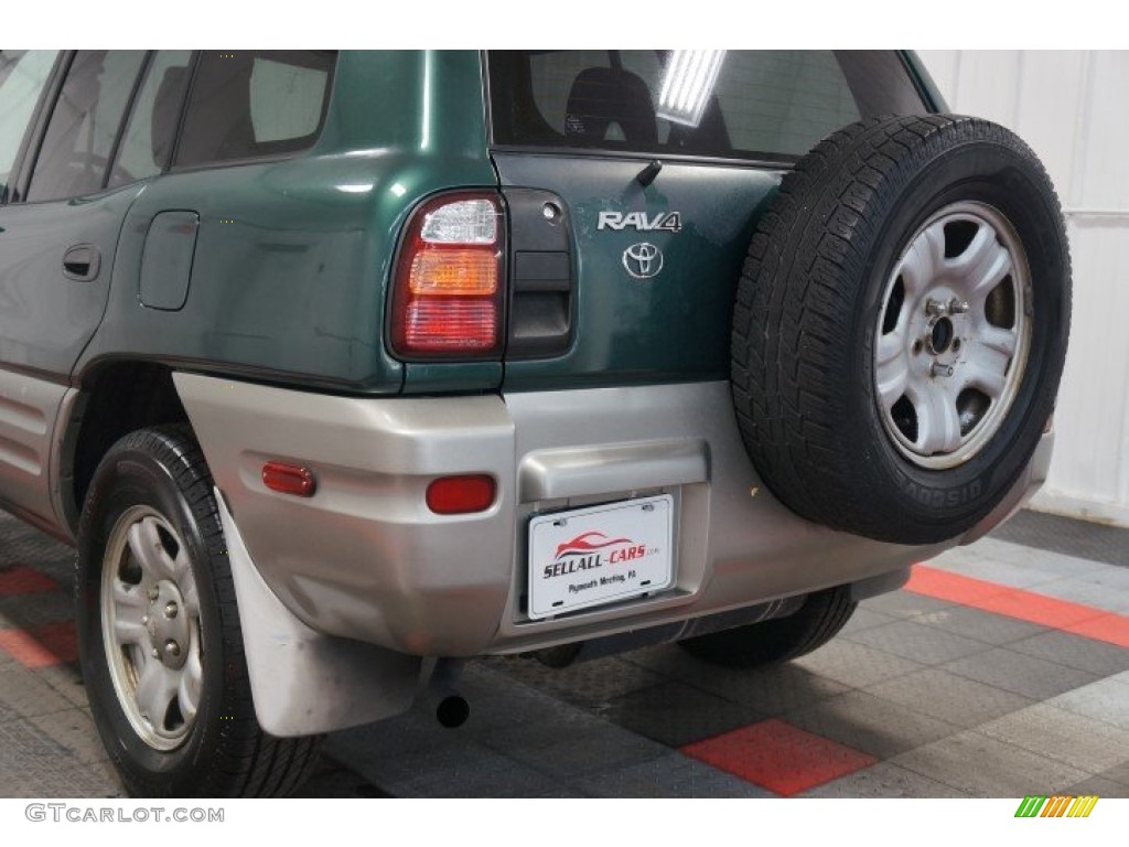 2000 RAV4 4WD - Deep Jewel Green / Gray photo #50