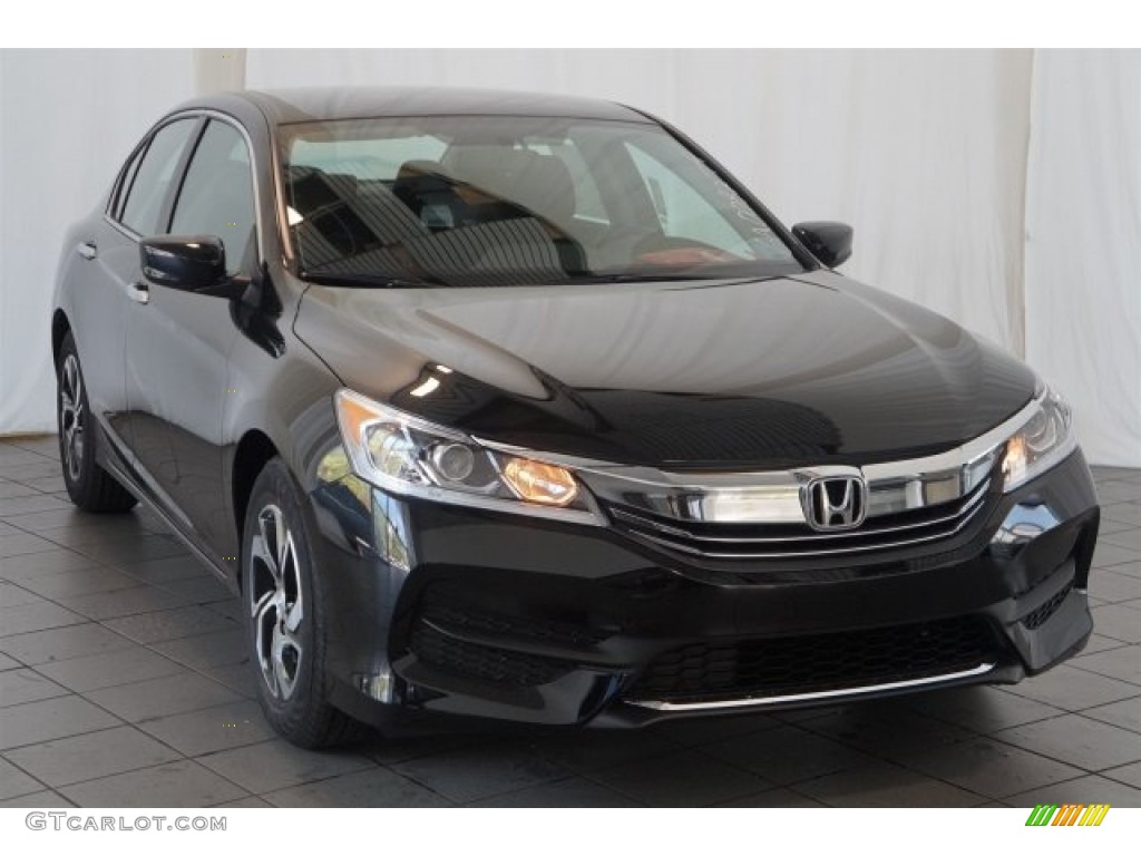 Crystal Black Pearl 2016 Honda Accord LX Sedan Exterior Photo #107474657