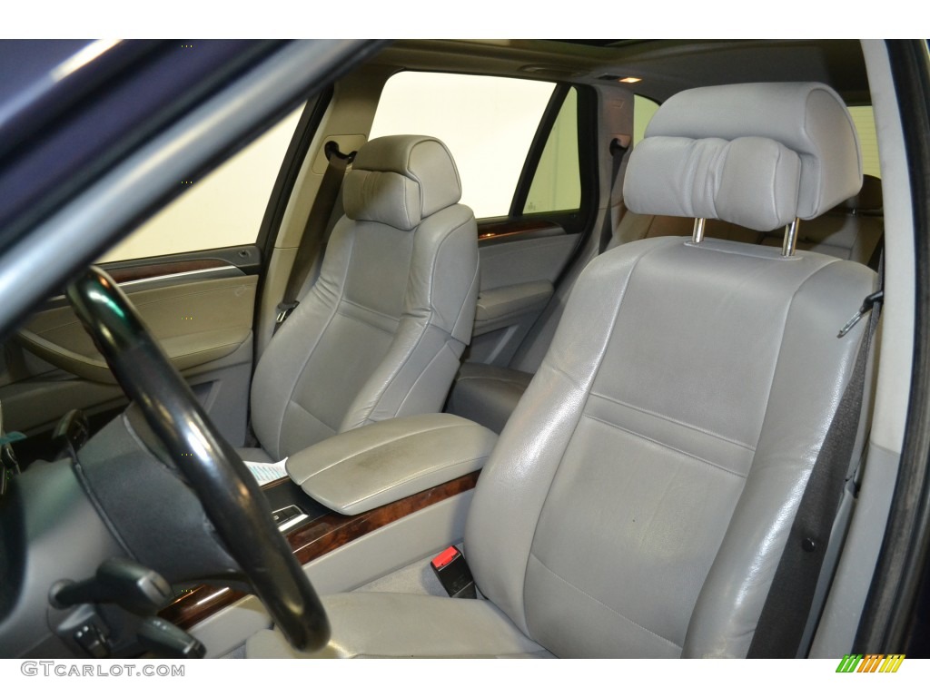 2007 X5 3.0si - Monaco Blue Metallic / Gray photo #13