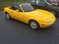 1992 Sunburst Yellow Mazda MX-5 Miata Roadster  photo #9