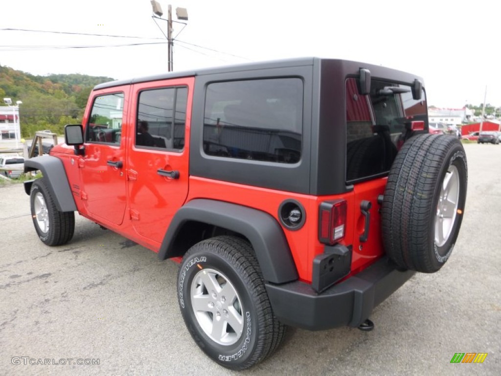 2016 Wrangler Unlimited Sport 4x4 - Firecracker Red / Black photo #5