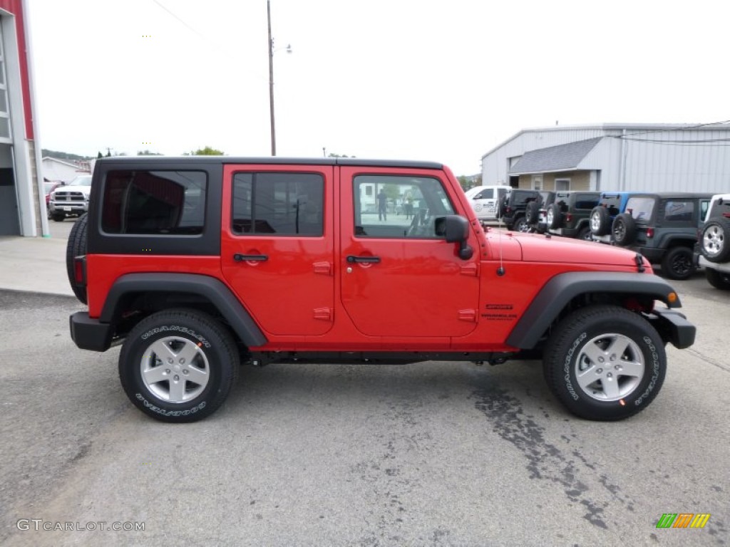 2016 Wrangler Unlimited Sport 4x4 - Firecracker Red / Black photo #9
