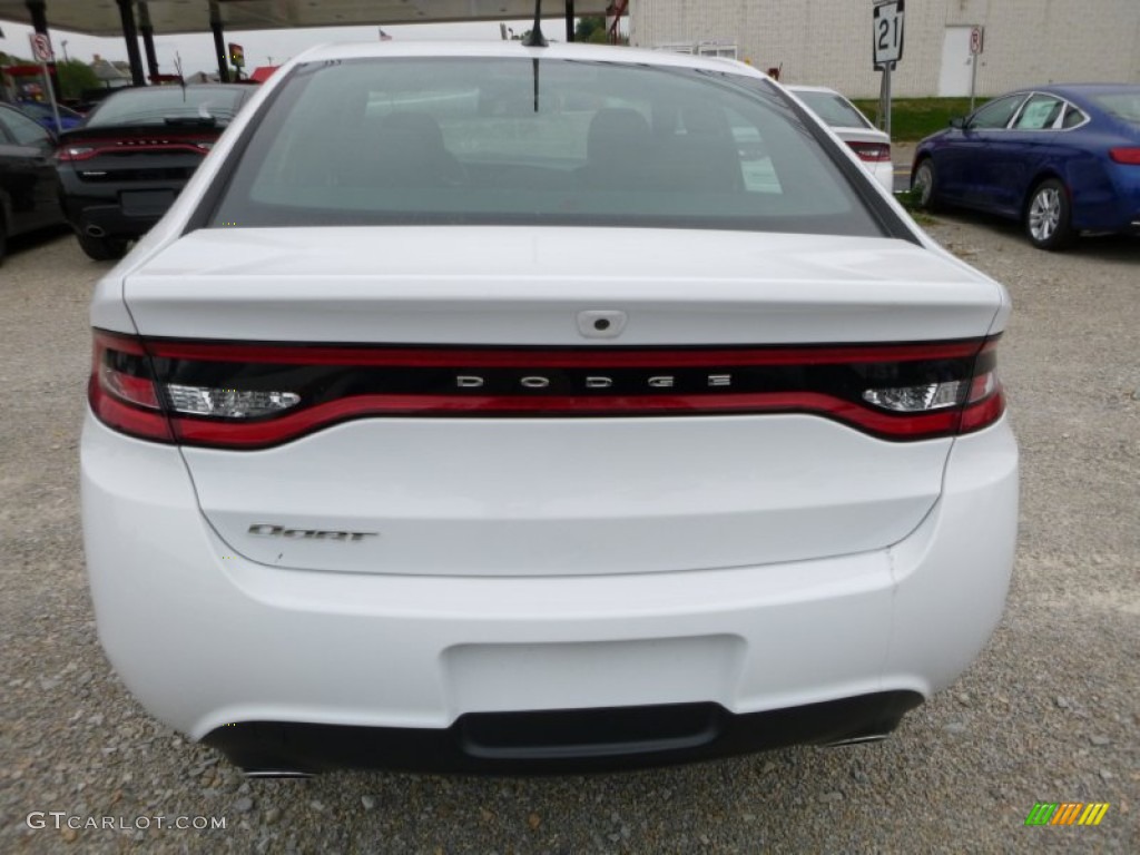 2016 Dart SXT Rallye Blacktop - Bright White / Black/Ruby Red photo #2