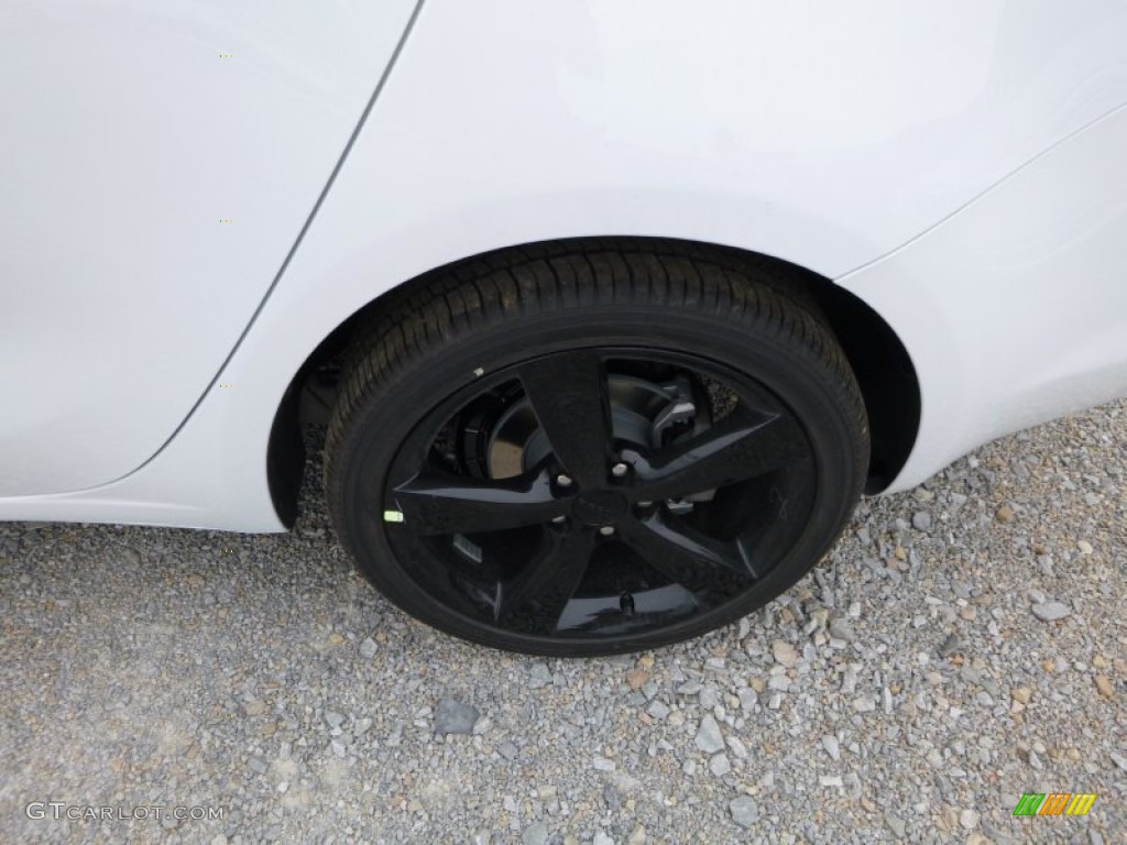 2016 Dart SXT Rallye Blacktop - Bright White / Black/Ruby Red photo #17