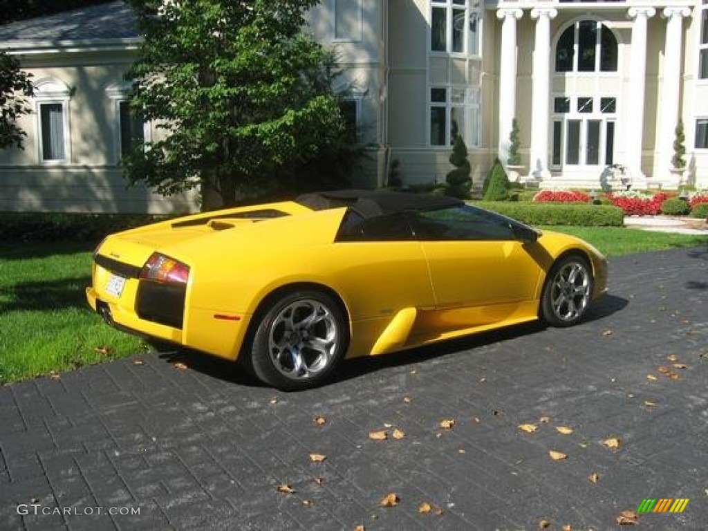 2006 Murcielago Roadster - Giallo Evros (Yellow) / Nero Perseus photo #2