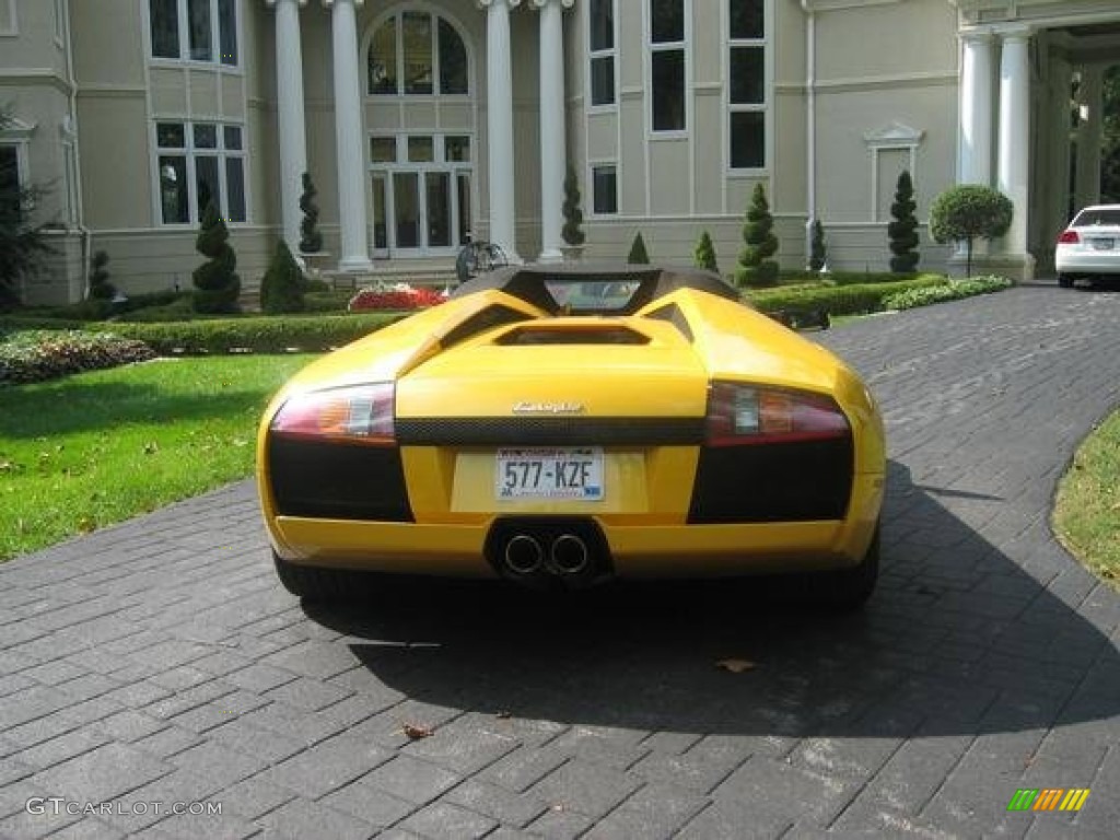 2006 Murcielago Roadster - Giallo Evros (Yellow) / Nero Perseus photo #3