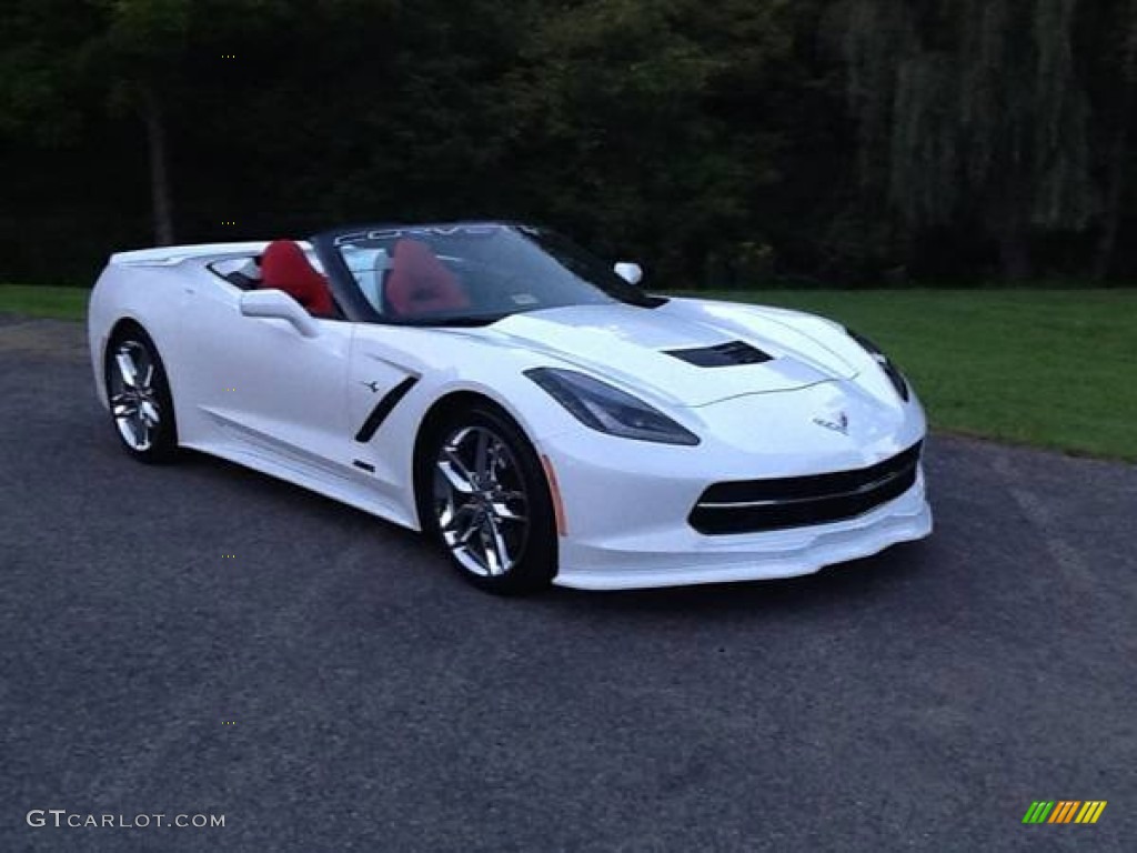 Arctic White 2014 Chevrolet Corvette Stingray Convertible Z51 Exterior Photo #107482095