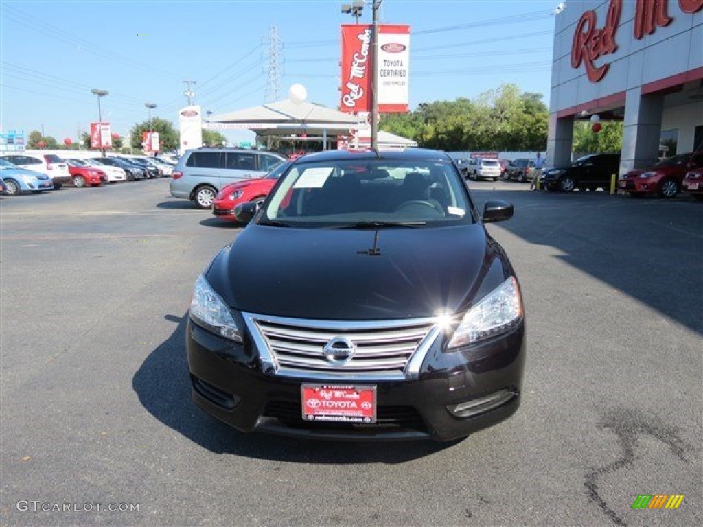 2014 Sentra SV - Super Black / Charcoal photo #3