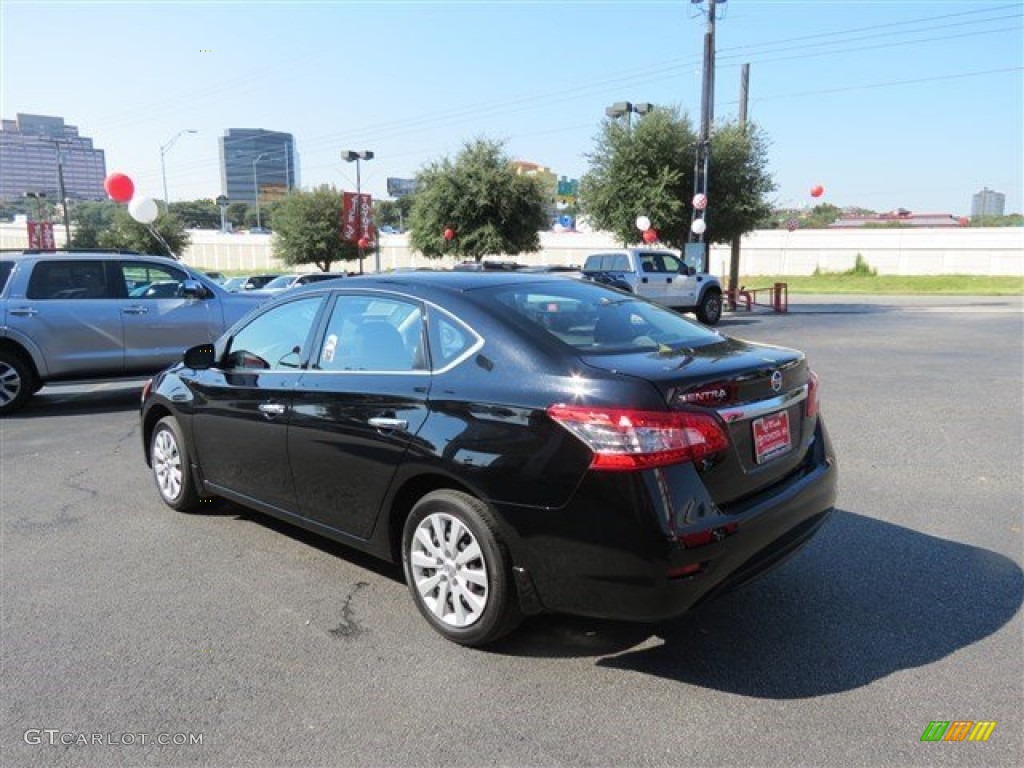 2014 Sentra SV - Super Black / Charcoal photo #6