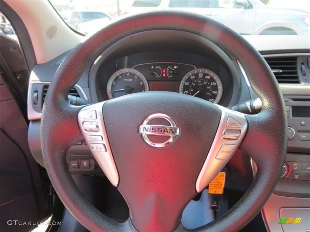 2014 Sentra SV - Super Black / Charcoal photo #23