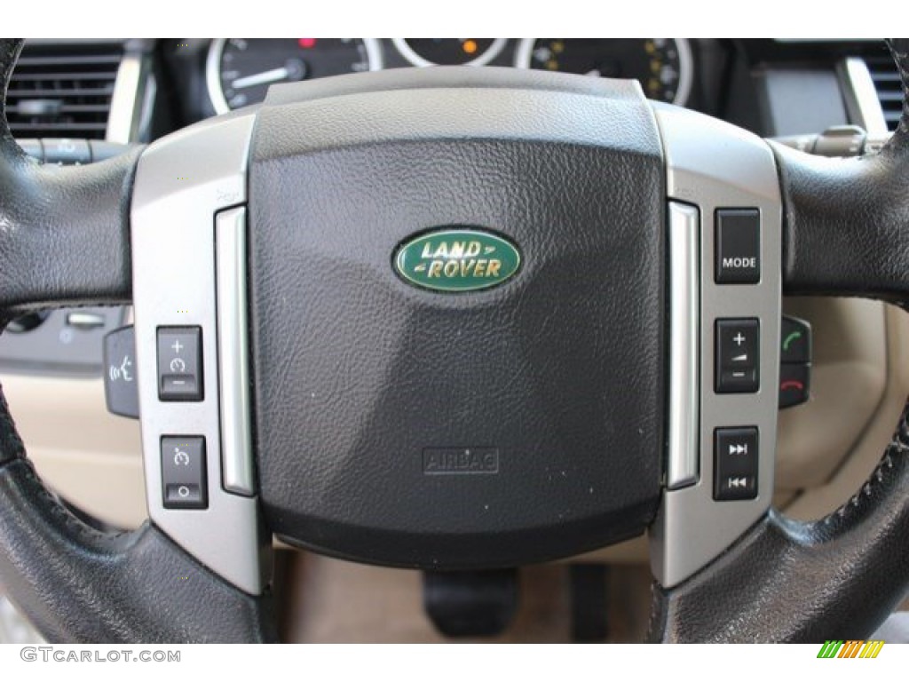 2009 Range Rover Sport HSE - Alaska White / Almond/Nutmeg photo #17