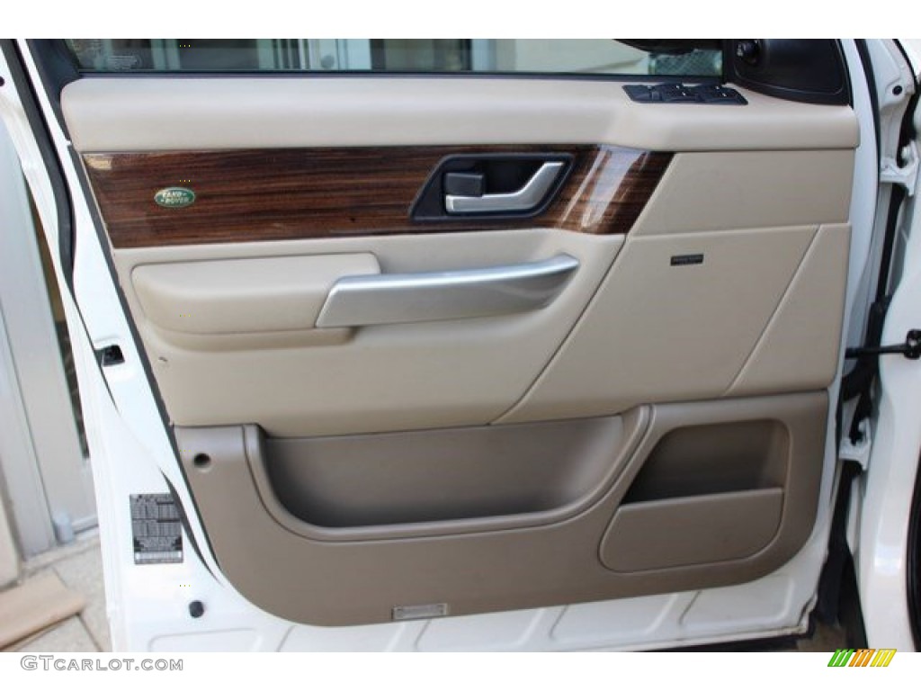 2009 Range Rover Sport HSE - Alaska White / Almond/Nutmeg photo #45