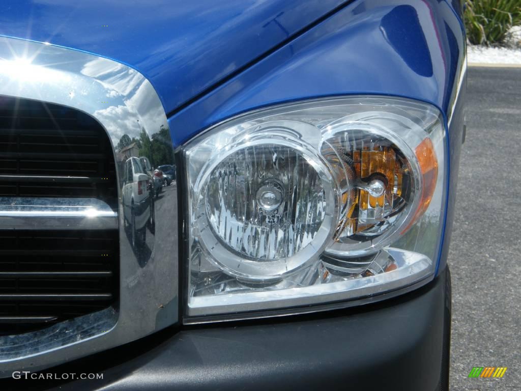 2008 Ram 1500 SXT Regular Cab - Electric Blue Pearl / Medium Slate Gray photo #9