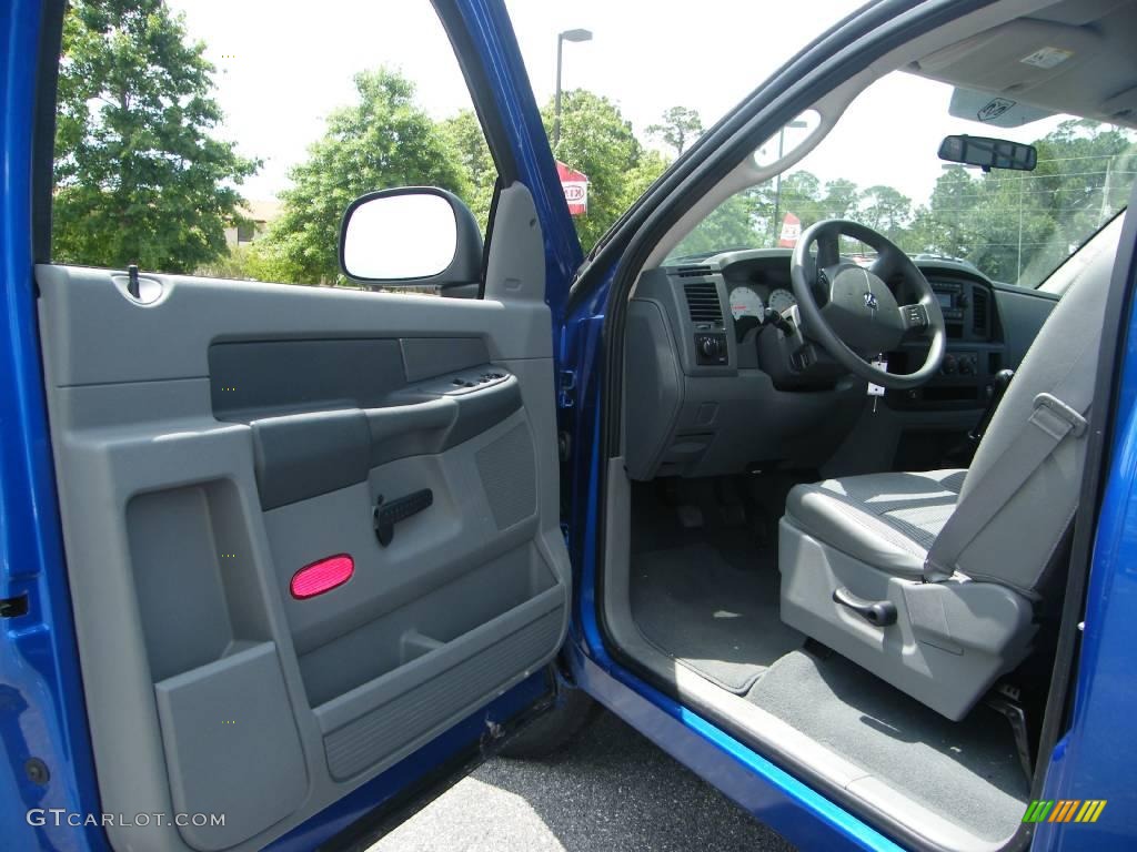 2008 Ram 1500 SXT Regular Cab - Electric Blue Pearl / Medium Slate Gray photo #13