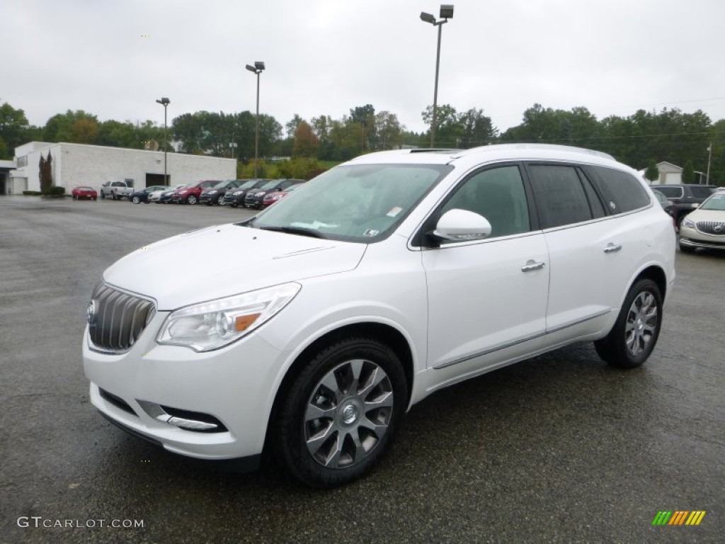 White Frost Tricoat 2016 Buick Enclave Leather AWD Exterior Photo #107485252