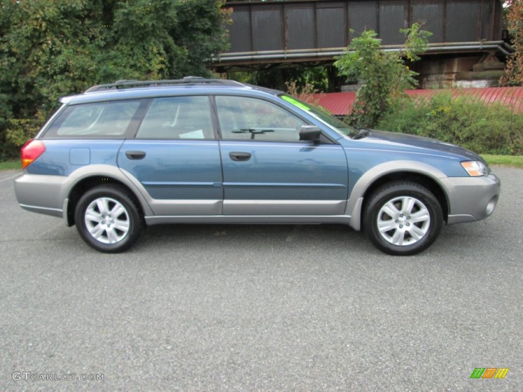 2005 Outback 2.5i Wagon - Atlantic Blue Pearl / Off Black photo #5