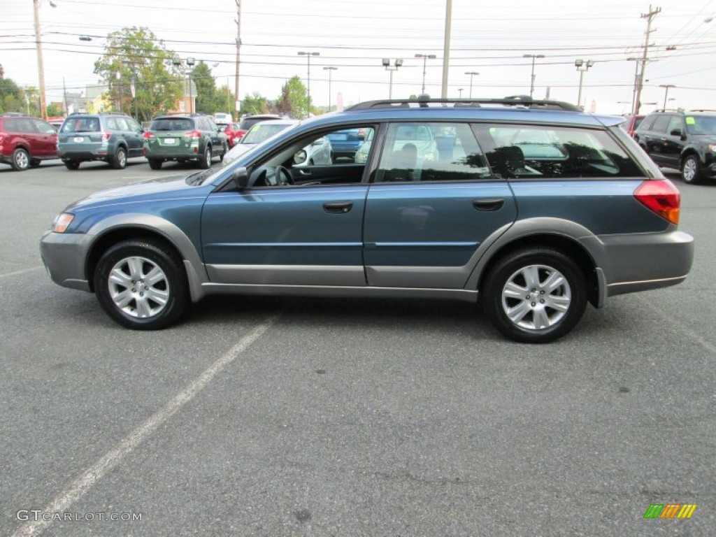 2005 Outback 2.5i Wagon - Atlantic Blue Pearl / Off Black photo #9